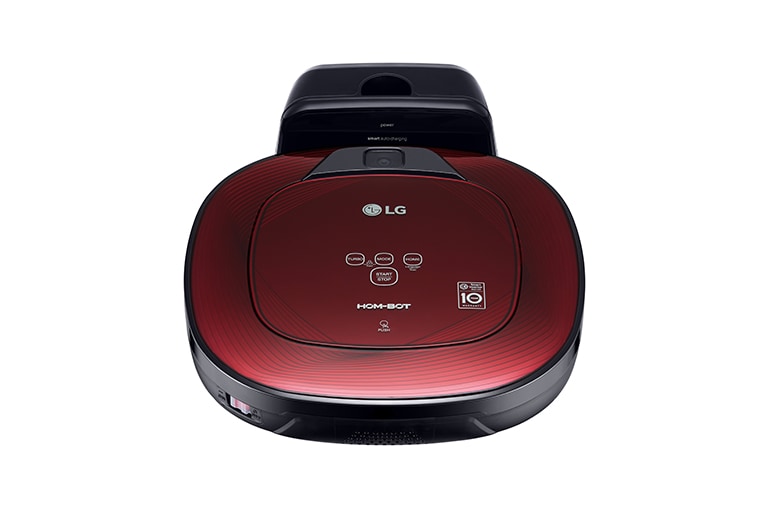 LG Ny robotdammsugare i ruby red färg med Smart Inverter Motor™ och ännu noggrannare rengöring i hörnen, VR8601RR
